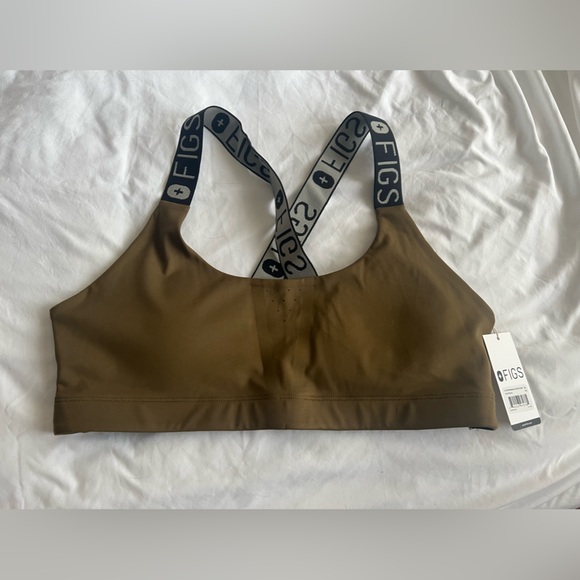 Figs Other - NWT Figs Martini Olive Sports Bra